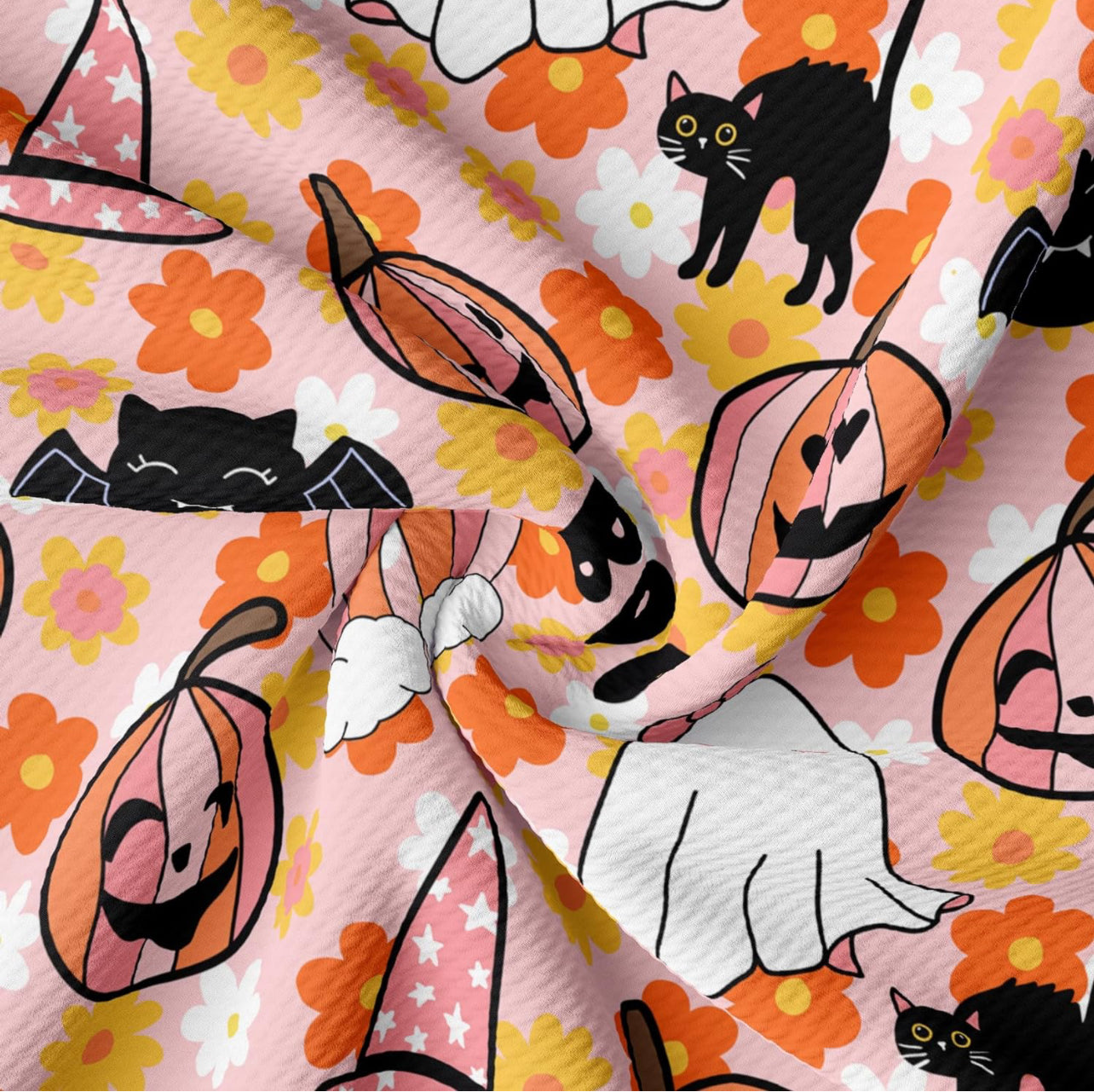 Boo Ghost Rainbow Luxe Bow Headwrap