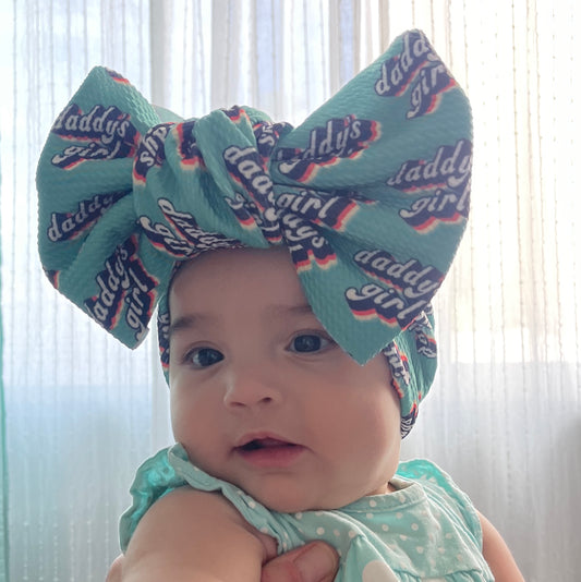 Retro Daddy's Girl Luxe Bow Headwrap